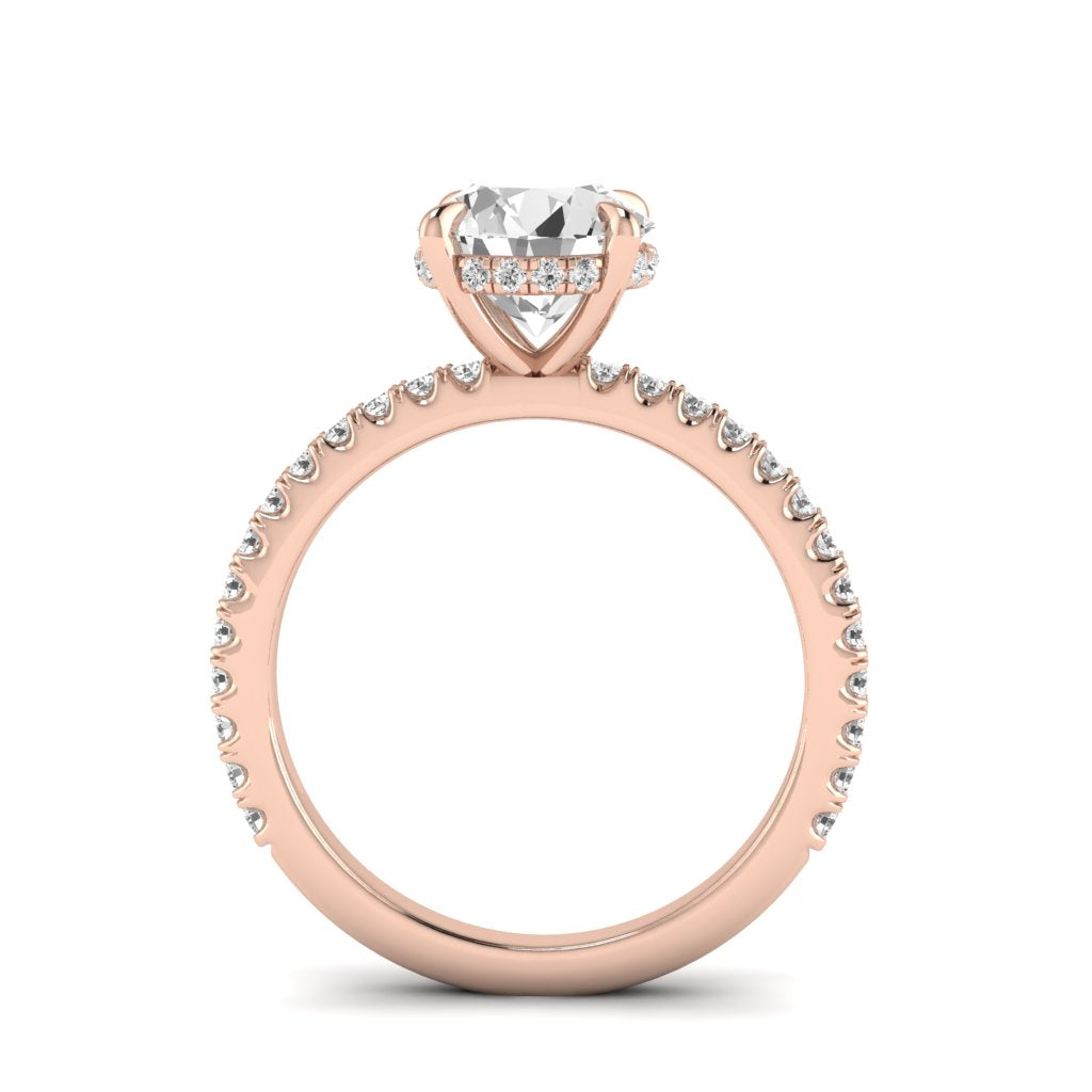 The Classic Hidden Halo Solitaire Engagment Ring