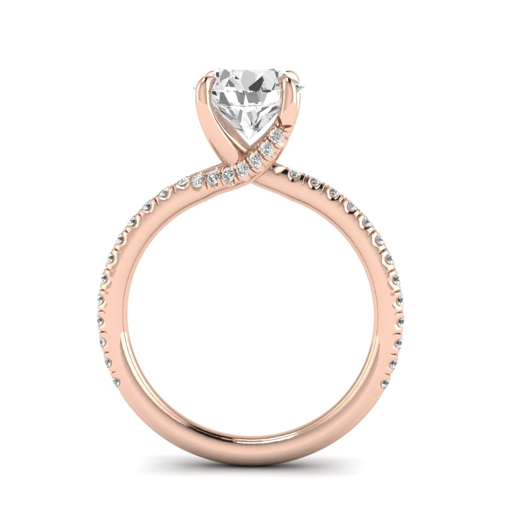 The Bypass Diamond Solitaire Engagement Ring