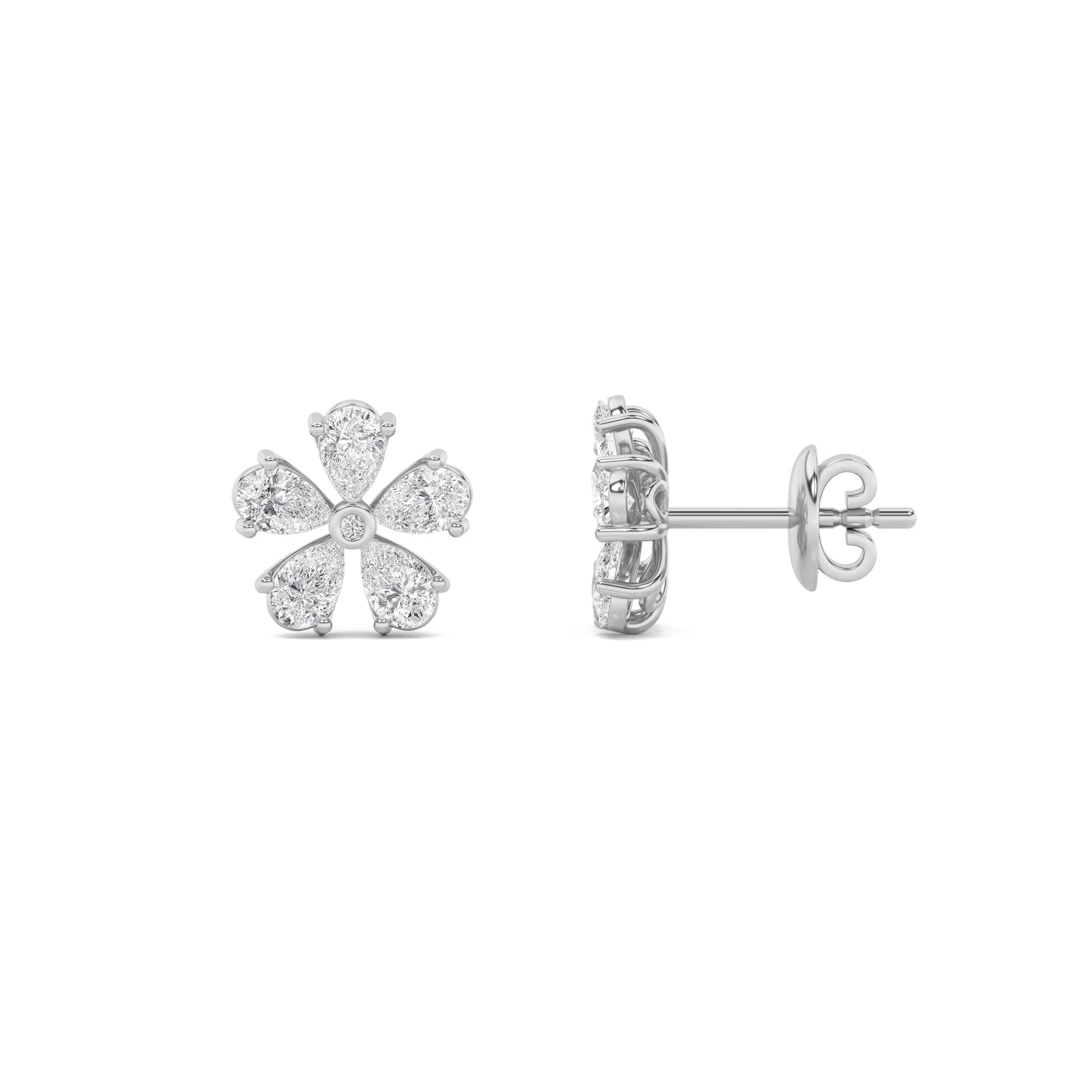 Diamond Blossom Studs