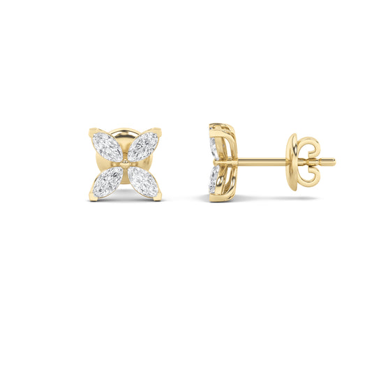 Marquise Clover Studs