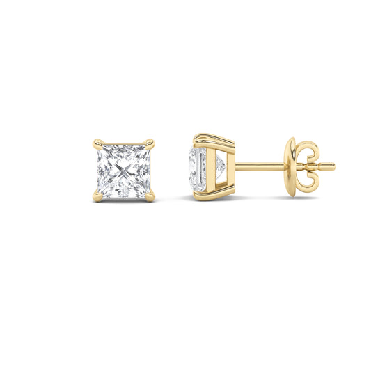 Classic Diamond Studs - Princess Cut
