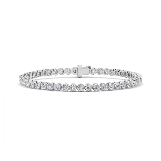 Modern Semi Bezel Diamond Bracelet