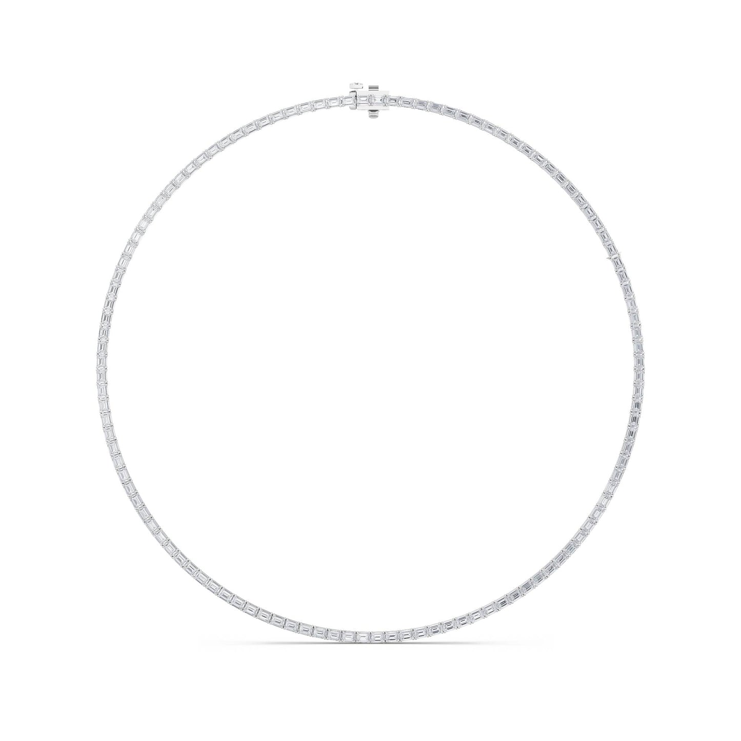 Emerald Cut Timeless Tennis Necklace
