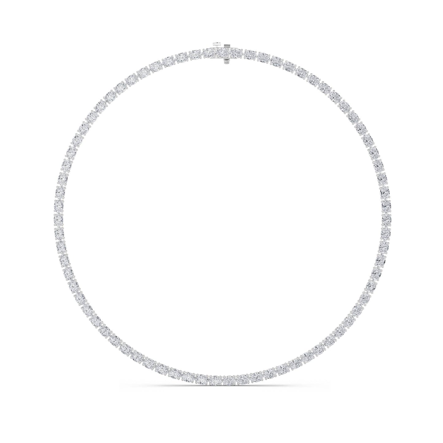 Oval Timeless Tennis Necklace