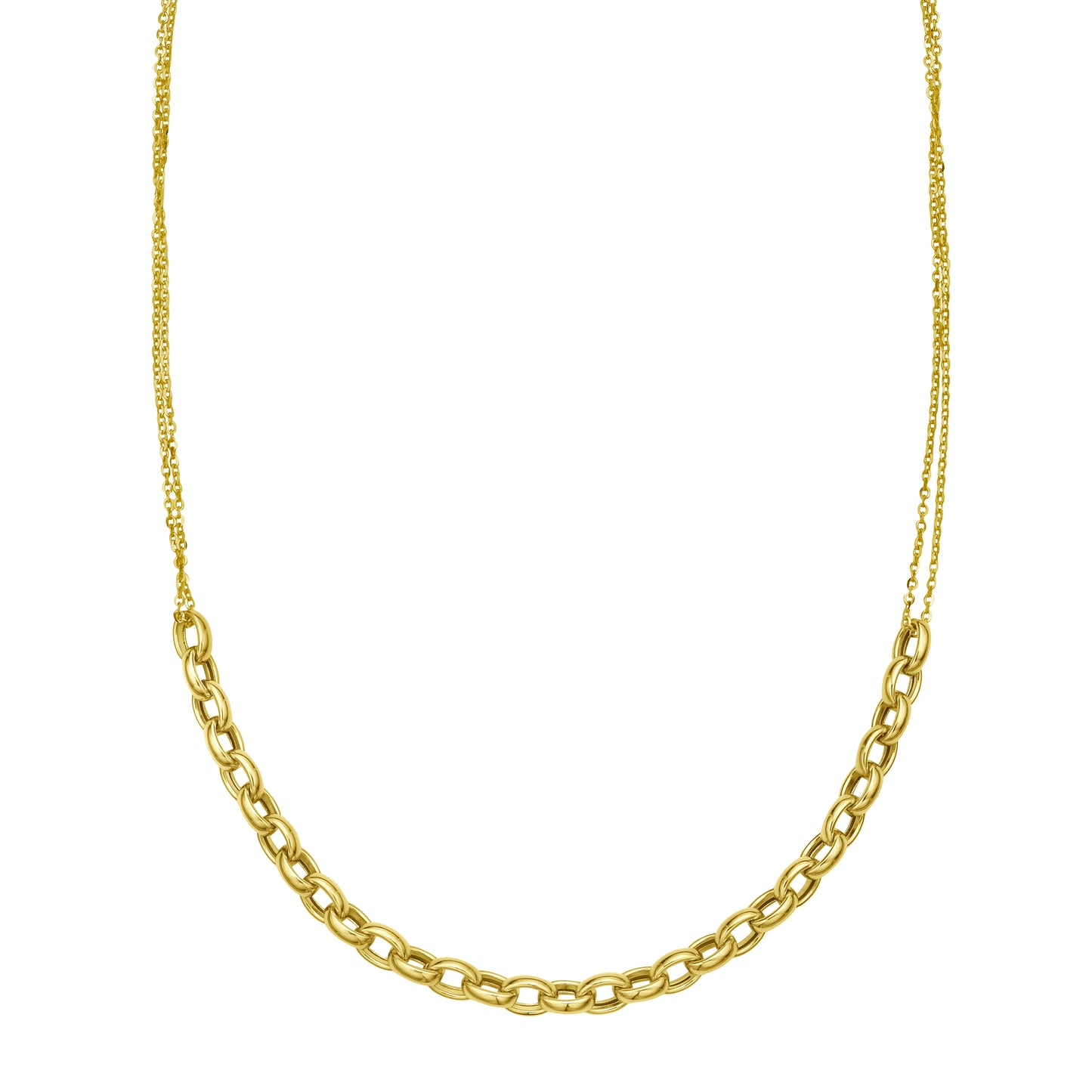 Adjustable Rolo Link Necklace