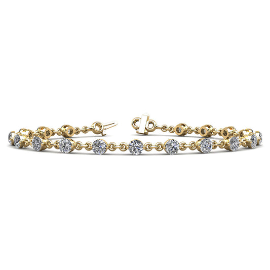 Dainty Diamond Station Chain Bracelet