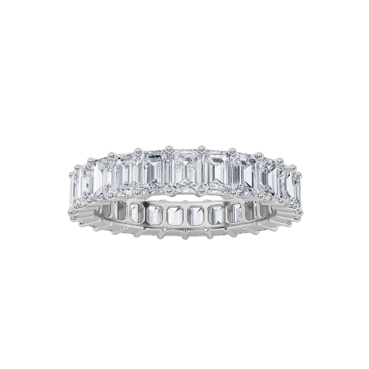 Classic Emerald Eternity Band