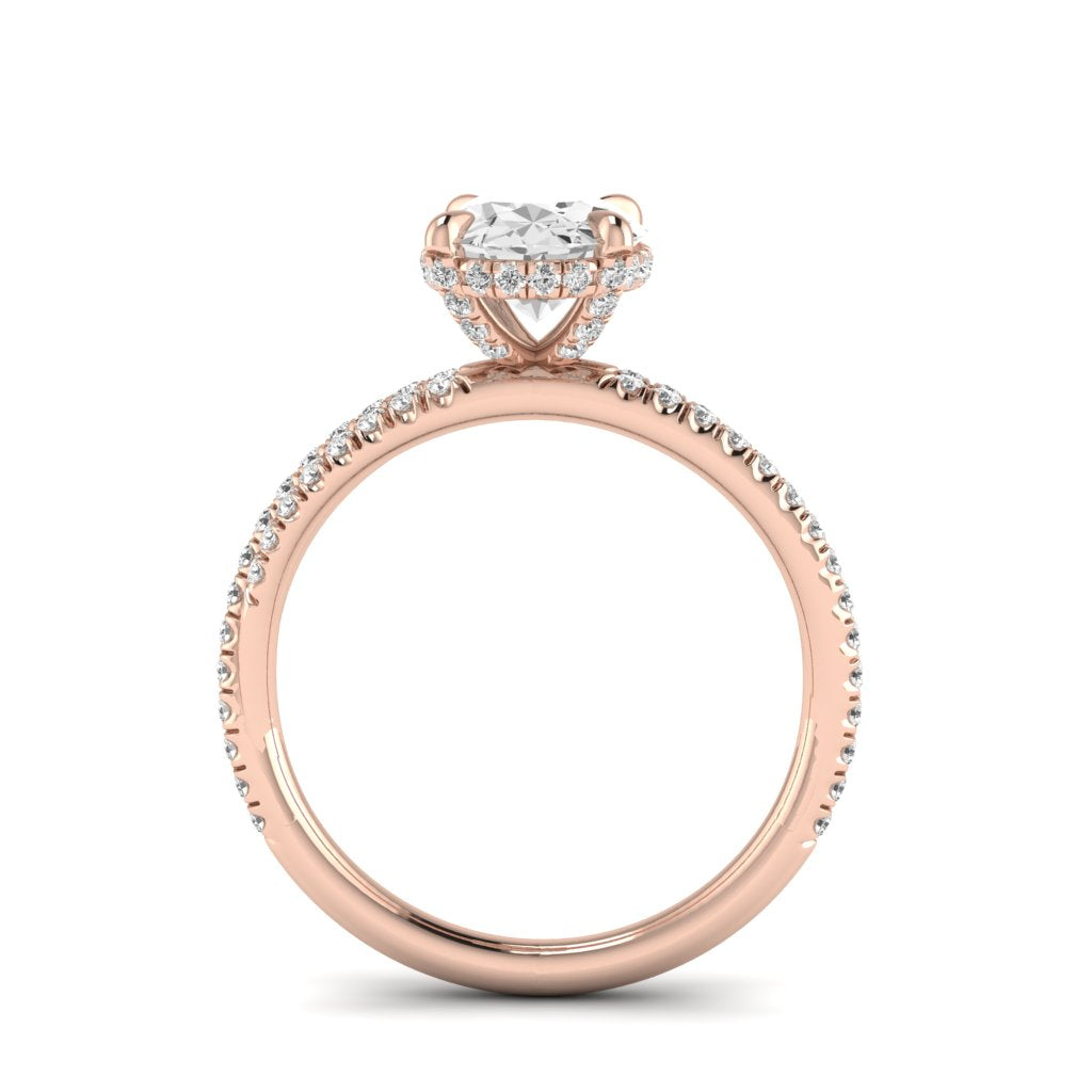 The Crossover Diamond Engagement Ring