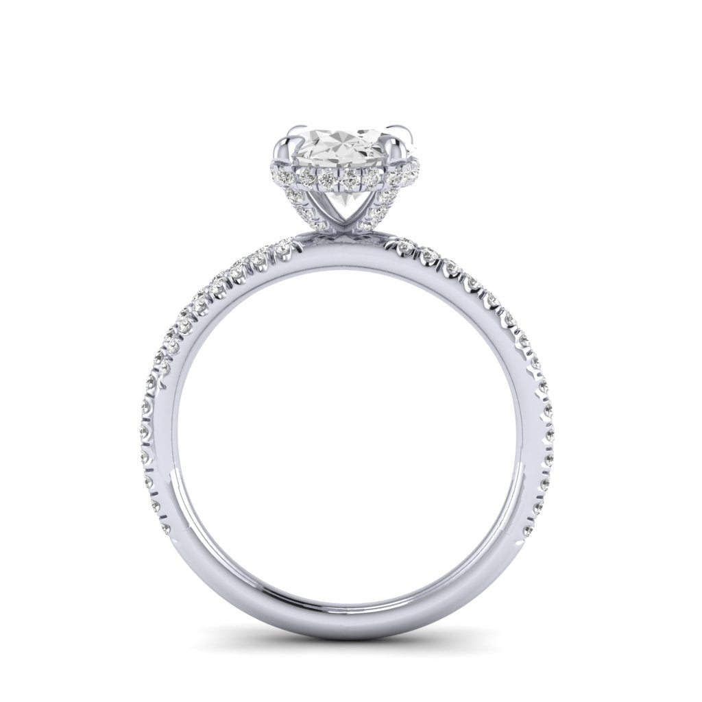The Crossover Diamond Engagement Ring