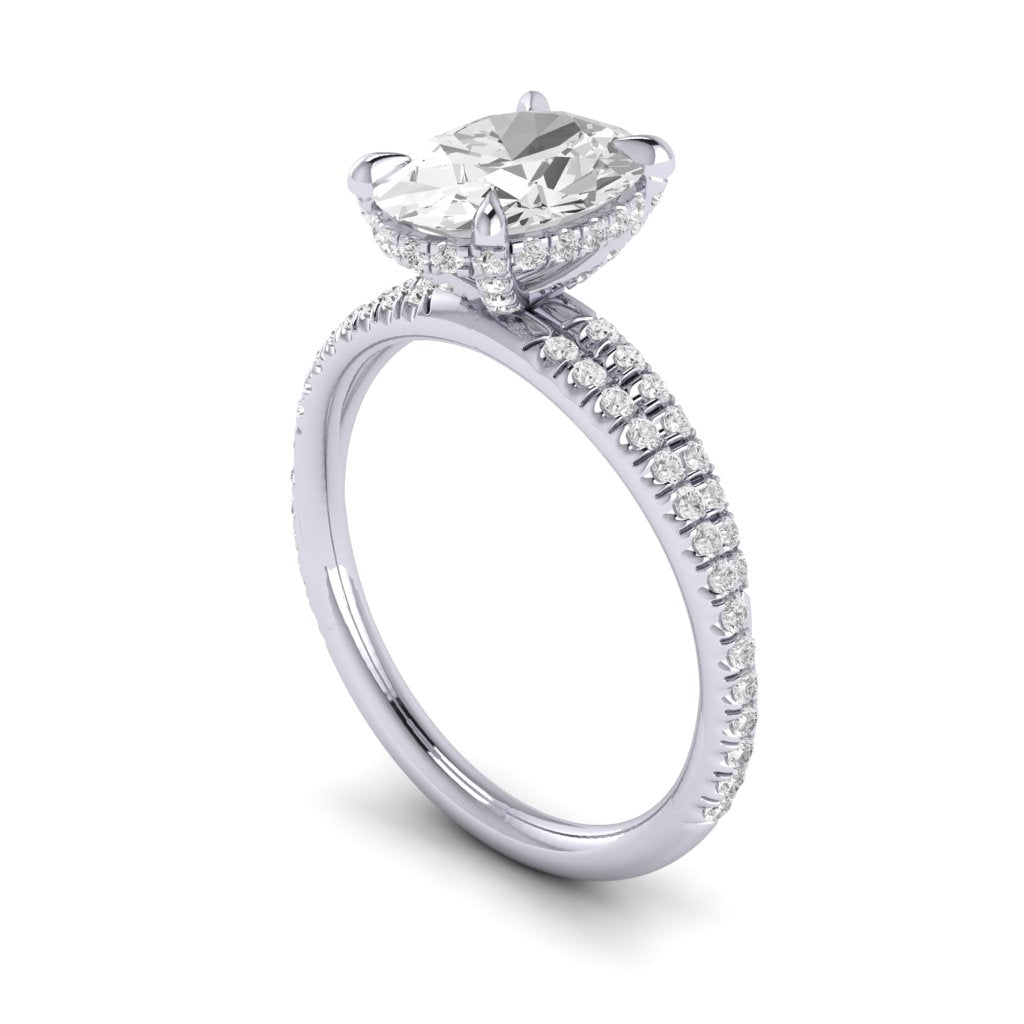 The Crossover Diamond Engagement Ring