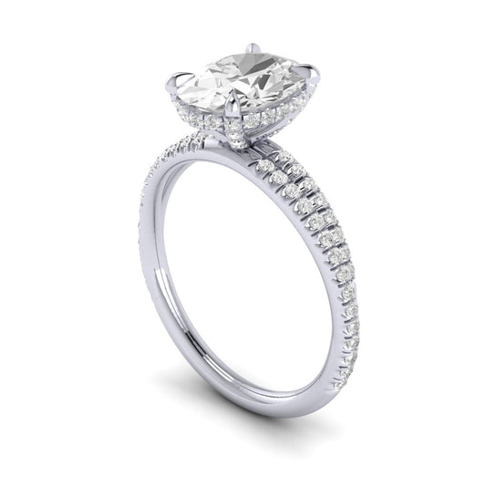The Crossover Diamond Engagement Ring