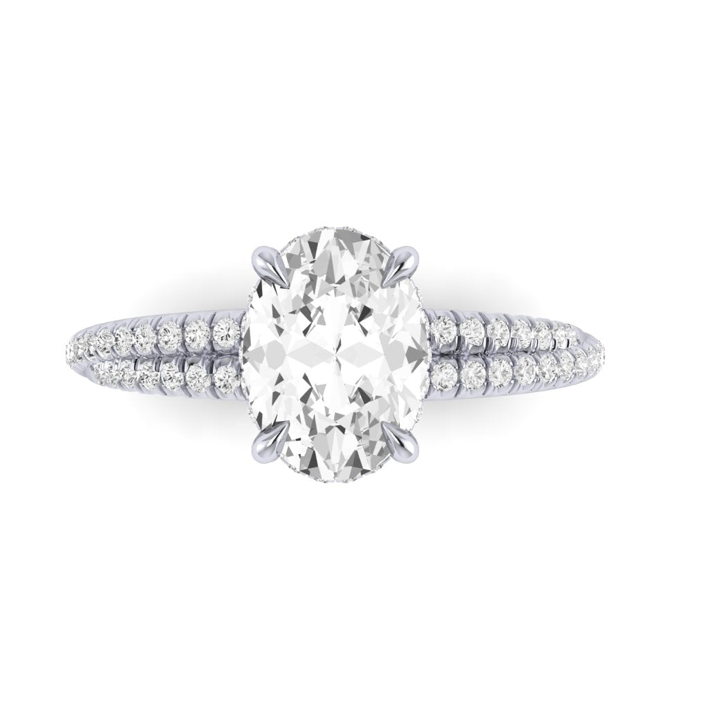 The Crossover Diamond Engagement Ring