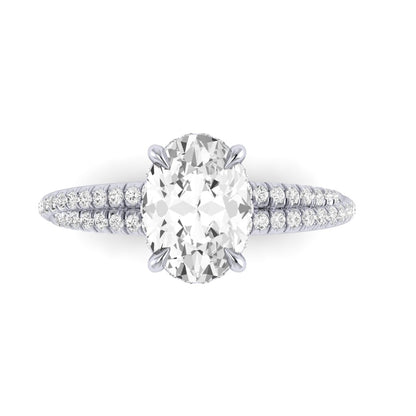 The Crossover Diamond Engagement Ring