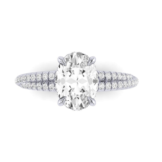 The Crossover Diamond Engagement Ring