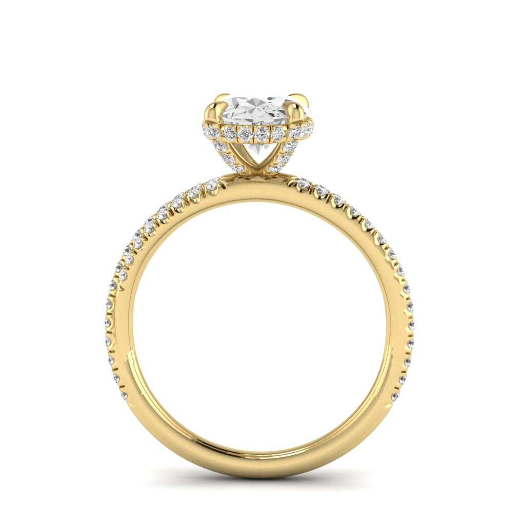 The Crossover Diamond Engagement Ring