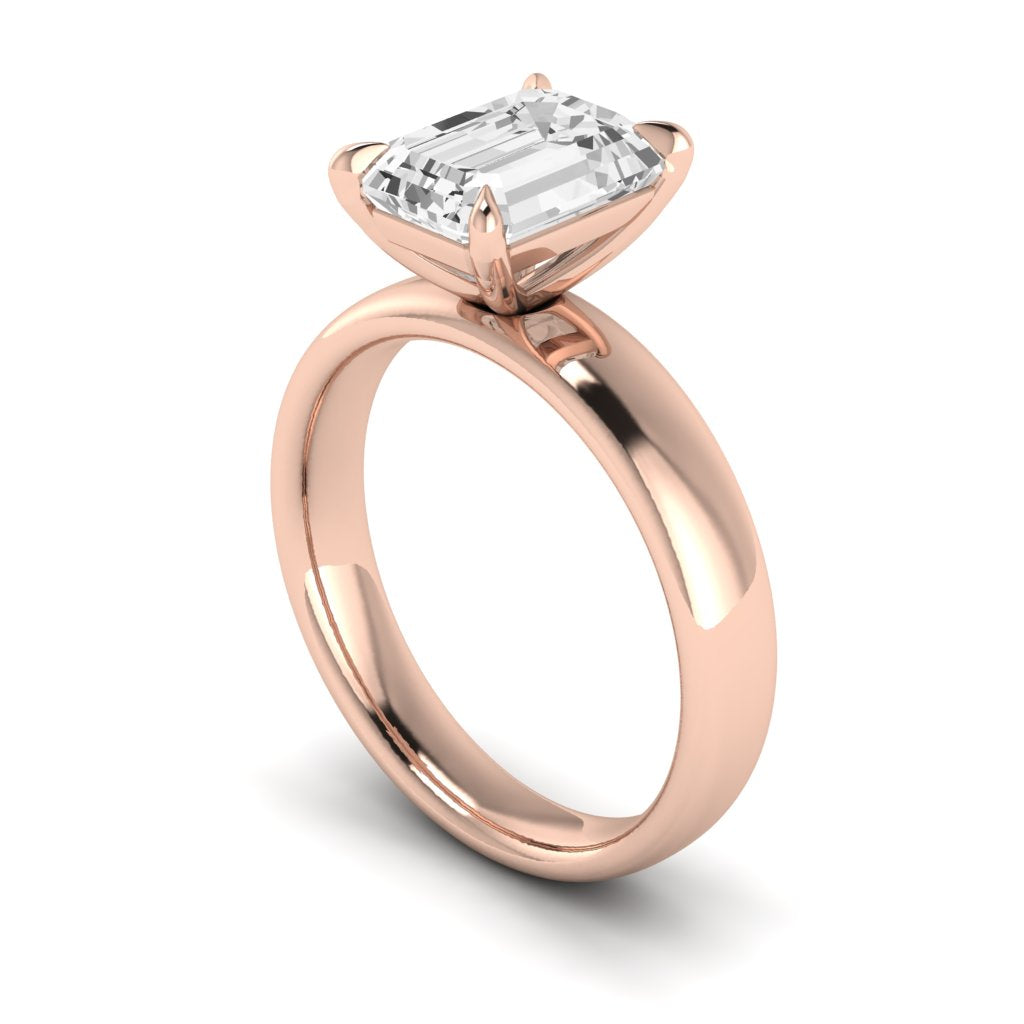 The Comfort Fit Wide Band Solitaire Engagement Ring