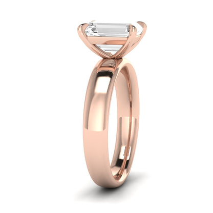 The Comfort Fit Wide Band Solitaire Engagement Ring