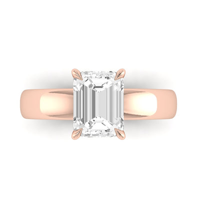 The Comfort Fit Wide Band Solitaire Engagement Ring