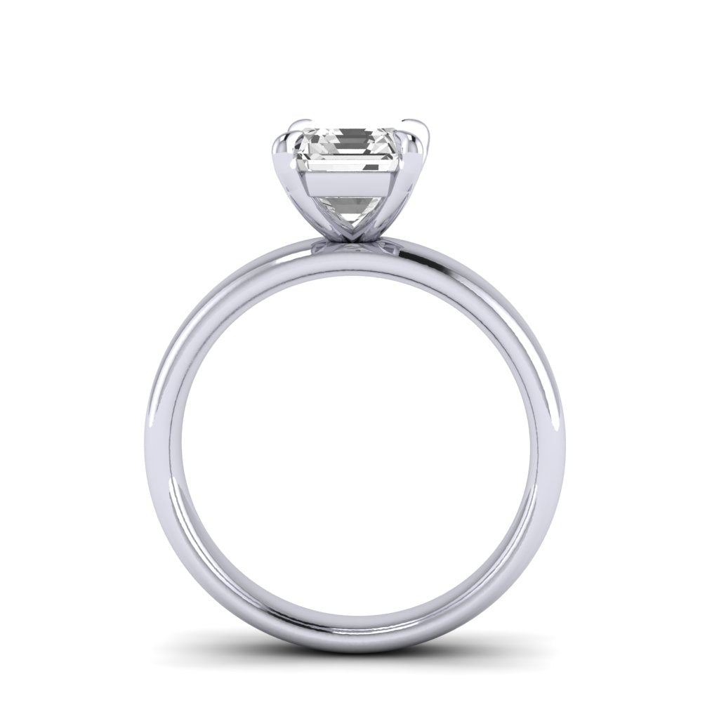 The Comfort Fit Wide Band Solitaire Engagement Ring