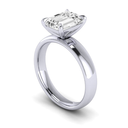 The Comfort Fit Wide Band Solitaire Engagement Ring