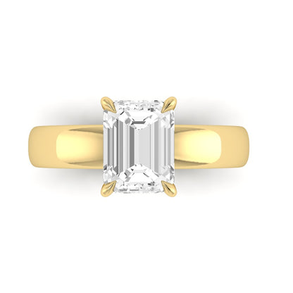 The Comfort Fit Wide Band Solitaire Engagement Ring