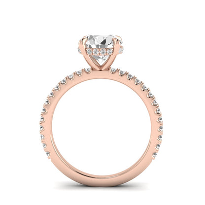 The Classic Hidden Halo Solitaire Engagment Ring