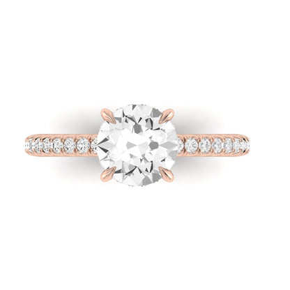 The Classic Hidden Halo Solitaire Engagment Ring