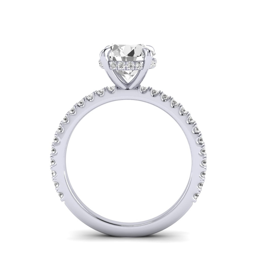 The Classic Hidden Halo Solitaire Engagment Ring