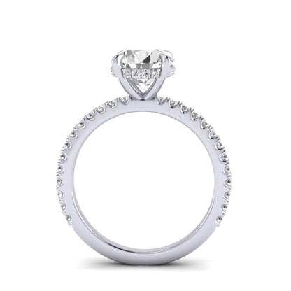 The Classic Hidden Halo Solitaire Engagment Ring