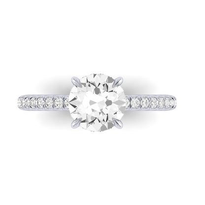 The Classic Hidden Halo Solitaire Engagment Ring