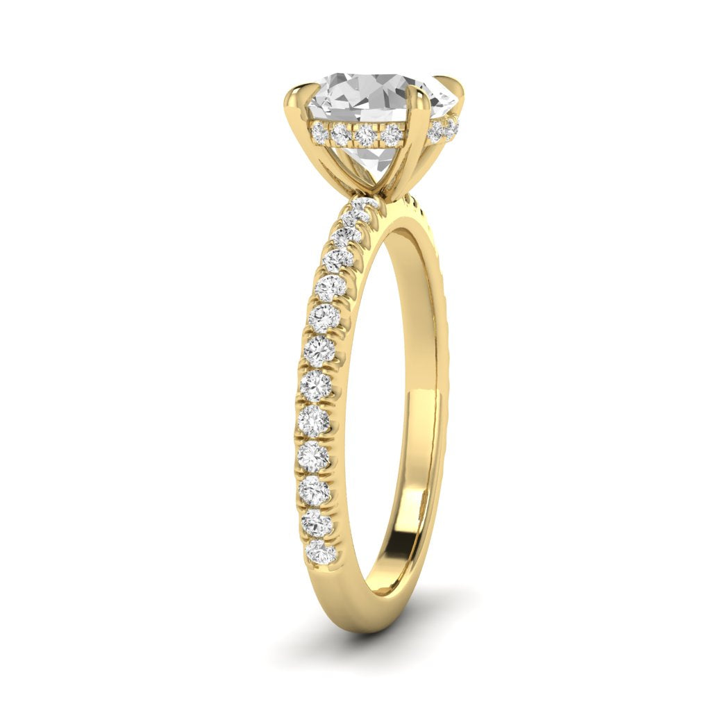 The Classic Hidden Halo Solitaire Engagment Ring