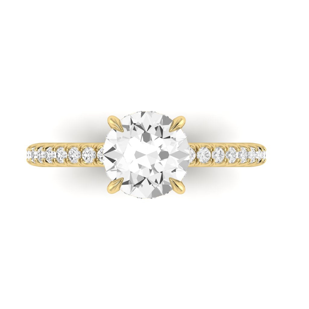 The Classic Hidden Halo Solitaire Engagment Ring