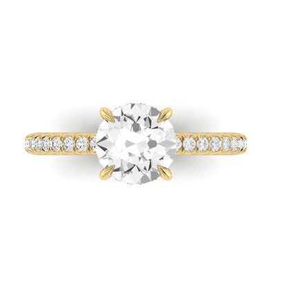 The Classic Hidden Halo Solitaire Engagment Ring