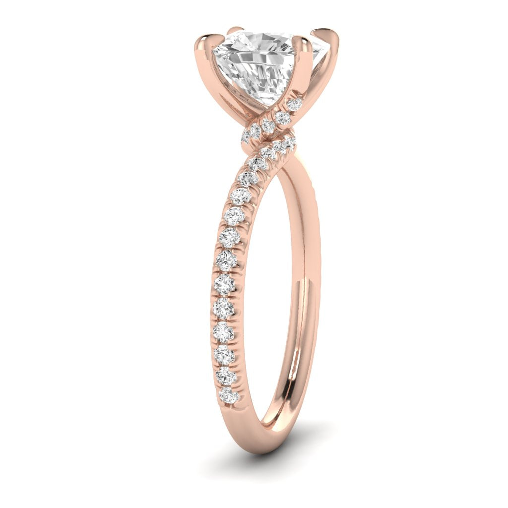 The Embrace Diamond Solitaire Engagement Ring