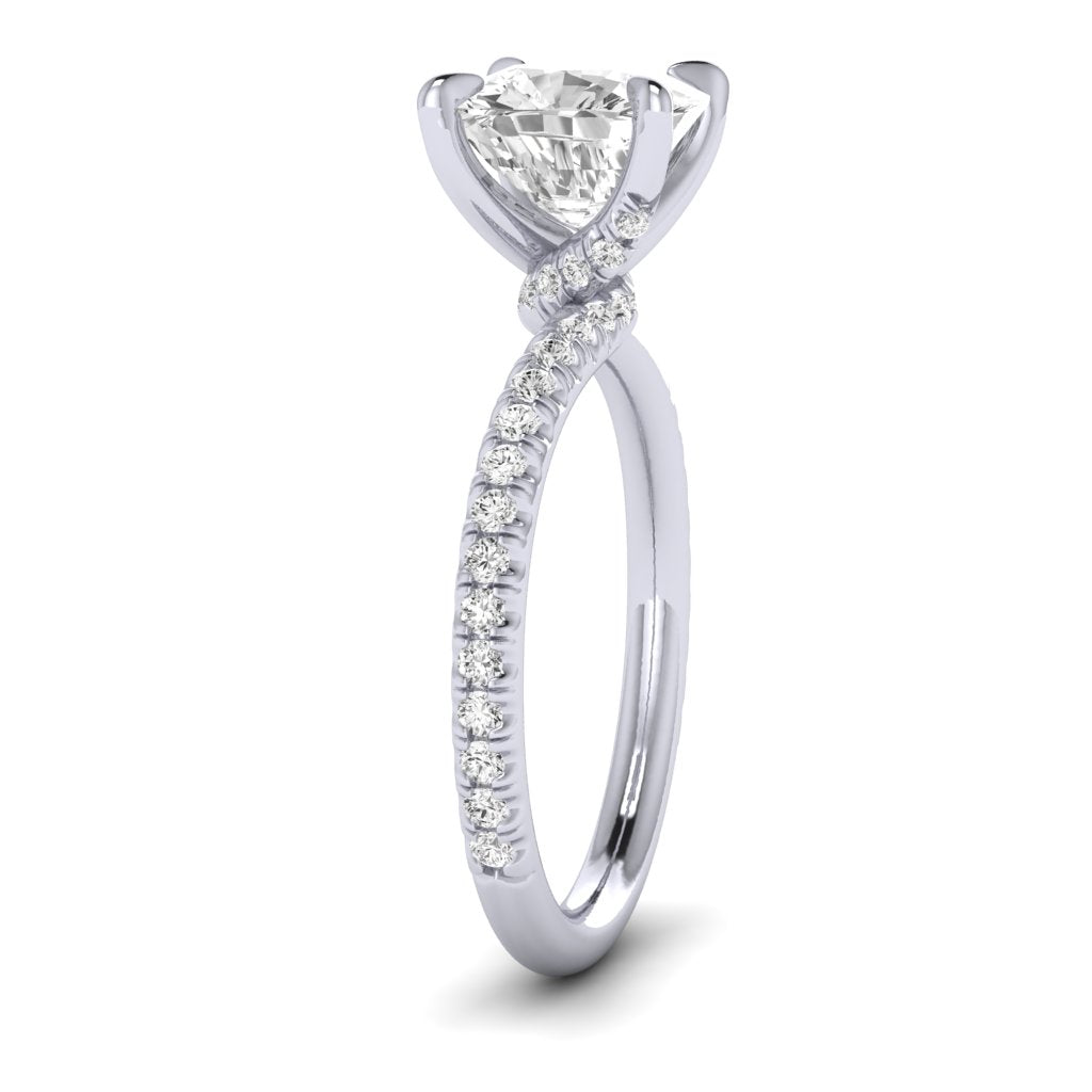 The Embrace Diamond Solitaire Engagement Ring