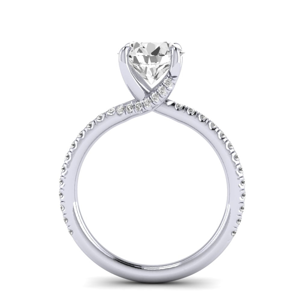 The Bypass Diamond Solitaire Engagement Ring