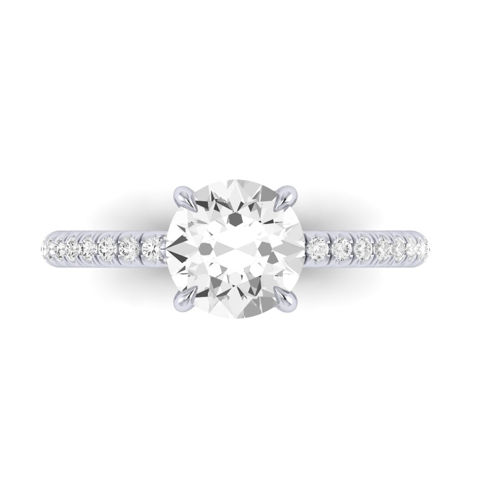 The Bypass Diamond Solitaire Engagement Ring
