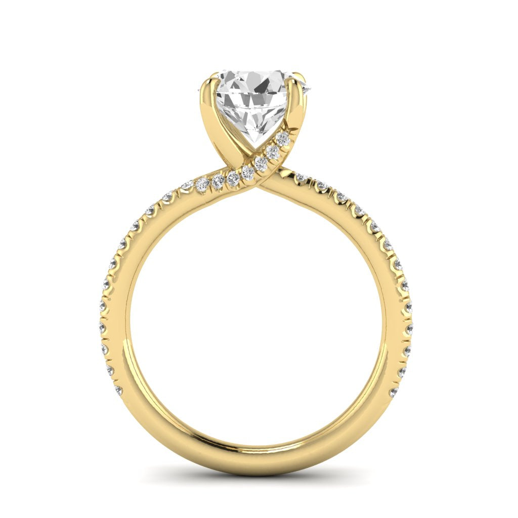 The Bypass Diamond Solitaire Engagement Ring