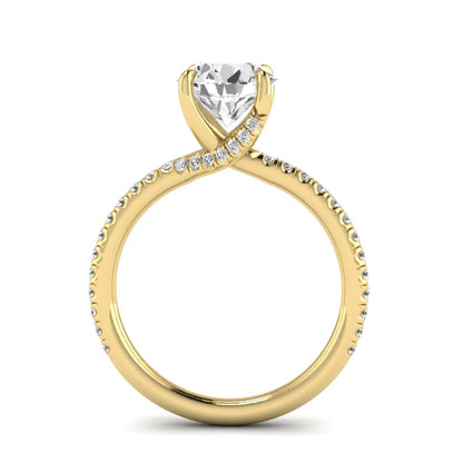 The Bypass Diamond Solitaire Engagement Ring