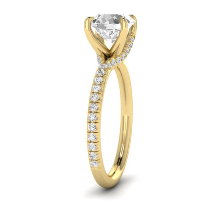 The Bypass Diamond Solitaire Engagement Ring