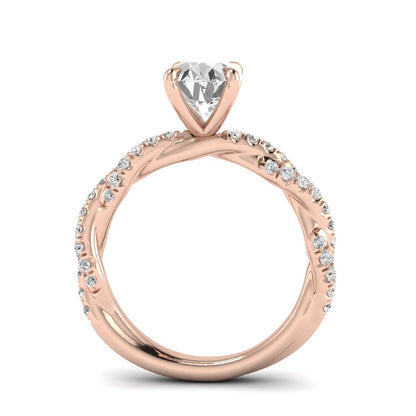 The Intertwined Engagement Ring