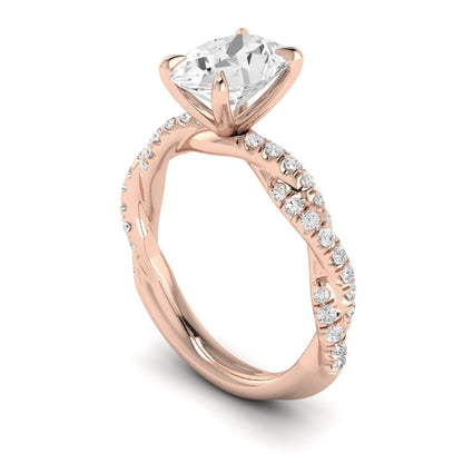The Intertwined Engagement Ring