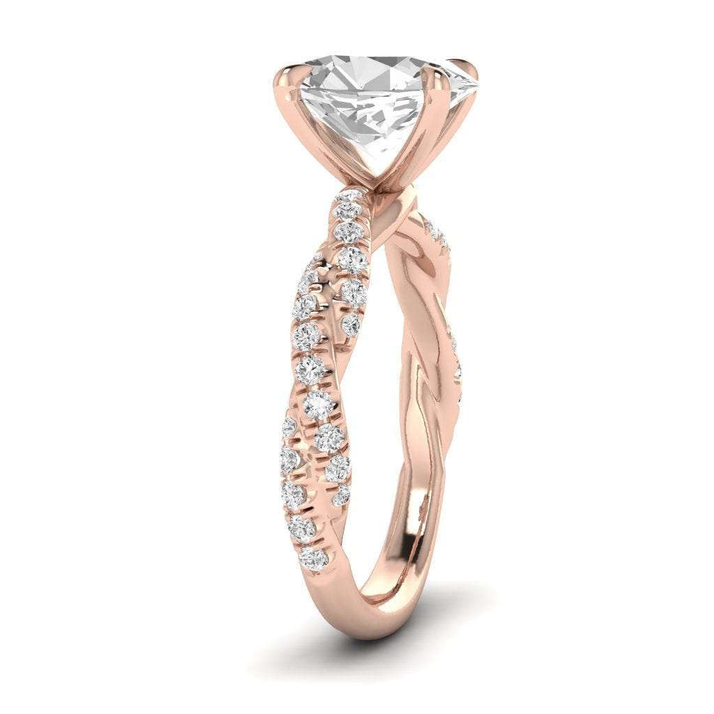 The Intertwined Engagement Ring