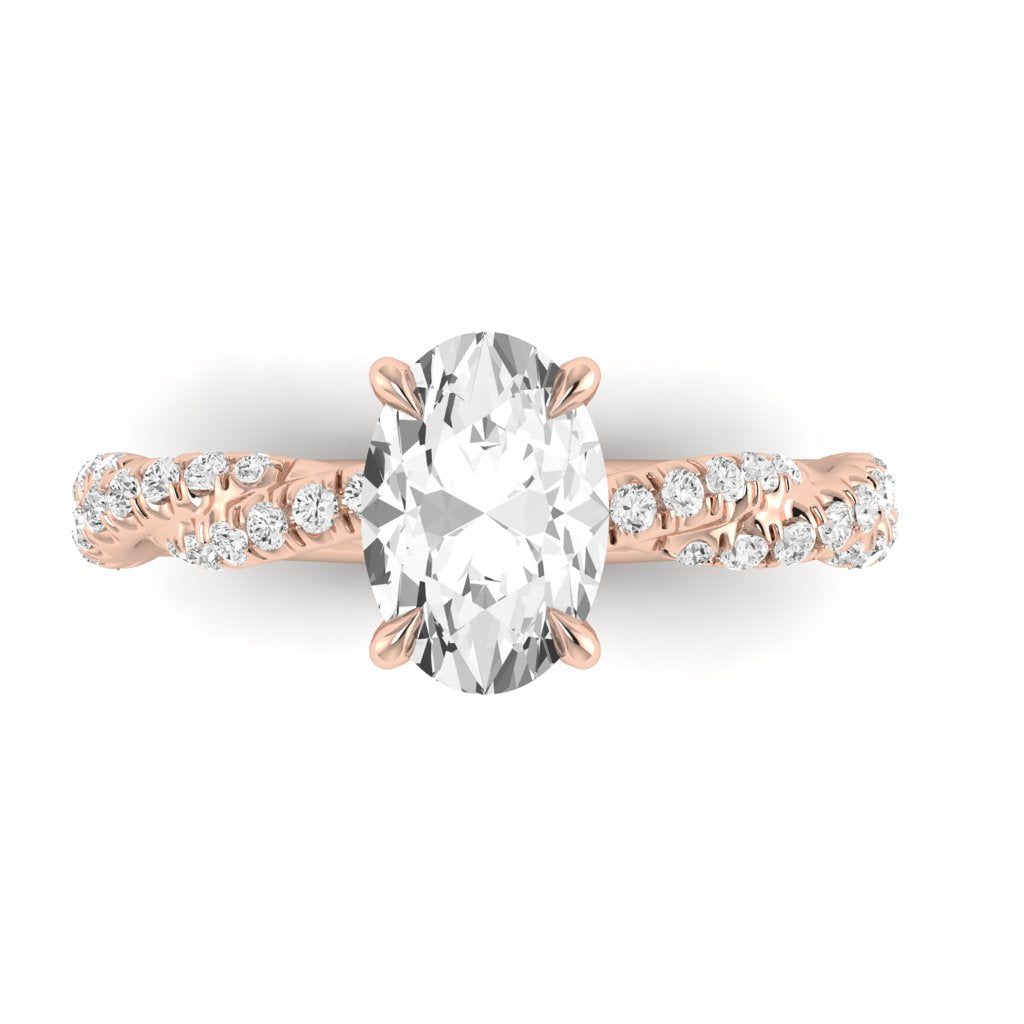 The Intertwined Engagement Ring