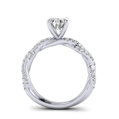 The Intertwined Engagement Ring