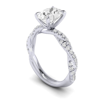 The Intertwined Engagement Ring