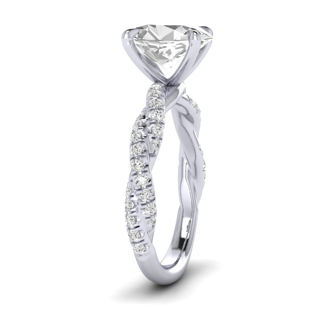 The Intertwined Engagement Ring