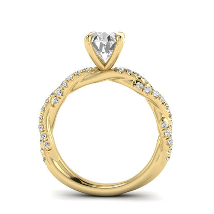 The Intertwined Engagement Ring