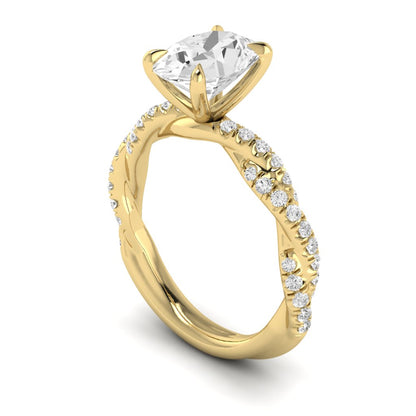 The Intertwined Engagement Ring