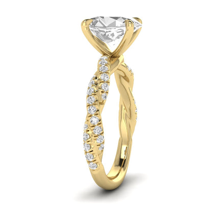 The Intertwined Engagement Ring